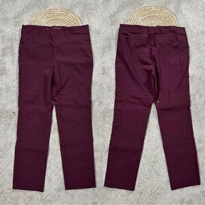 Stehmann Women’s Chilli-WI Trousers Pants Pull On Stretch in Burgundy 14